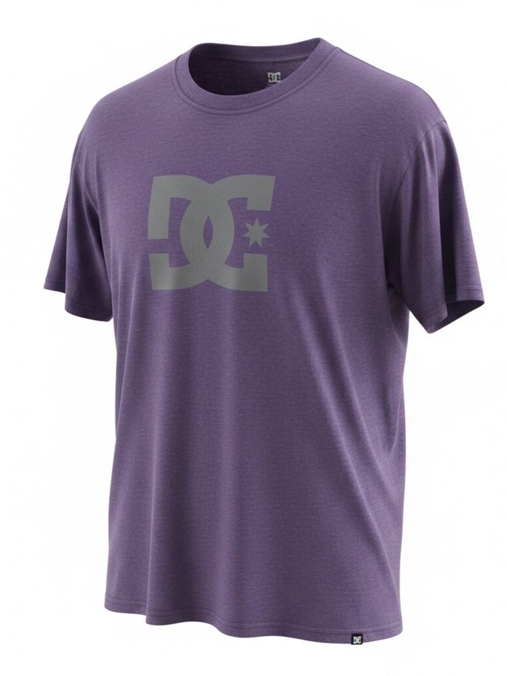 DC Men's Purple Logo T‑Shirt. Size XL